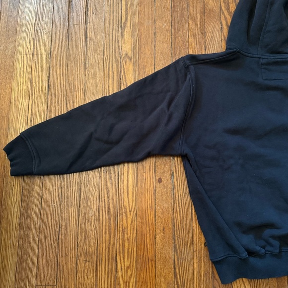 90’s CAT Construction Vintage Quarter Zip Hooded Sweatshirt - Picture 8 of 13